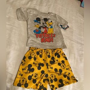 Disney baby shirt and shorts 18 month